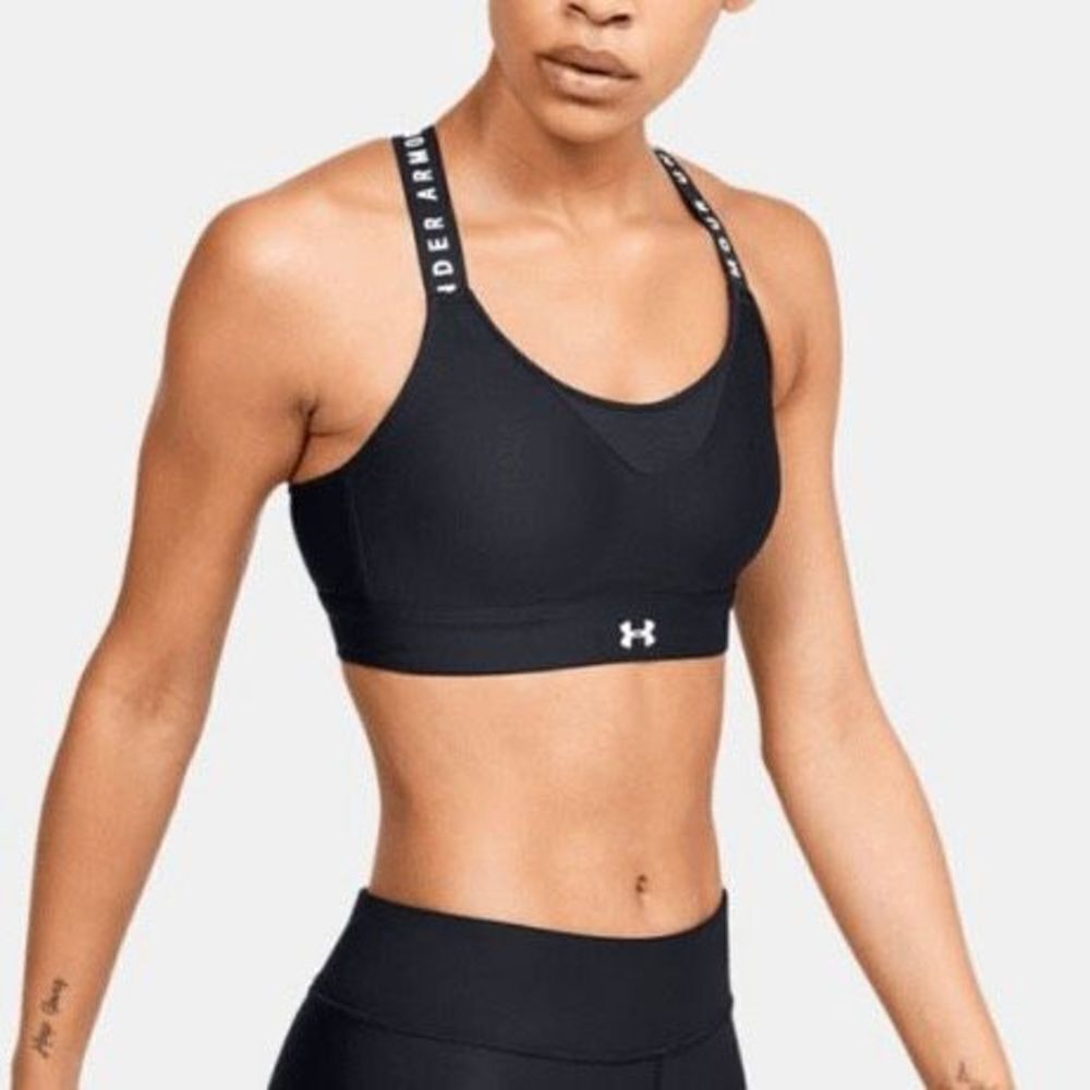 Under Armour Infinity High Impact Smooth Sports Bra Women's Black Size XS NWT